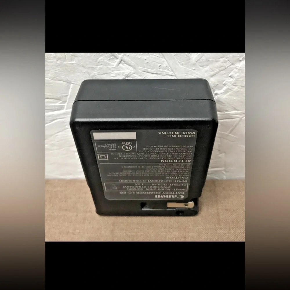 Genuine OEM Canon LC-E6 Battery Charger Tested & Working